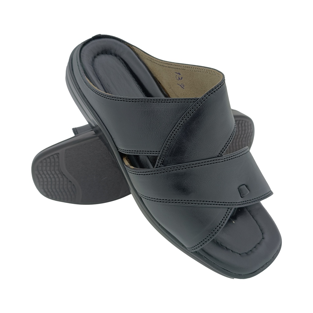 Black chappal hot sale